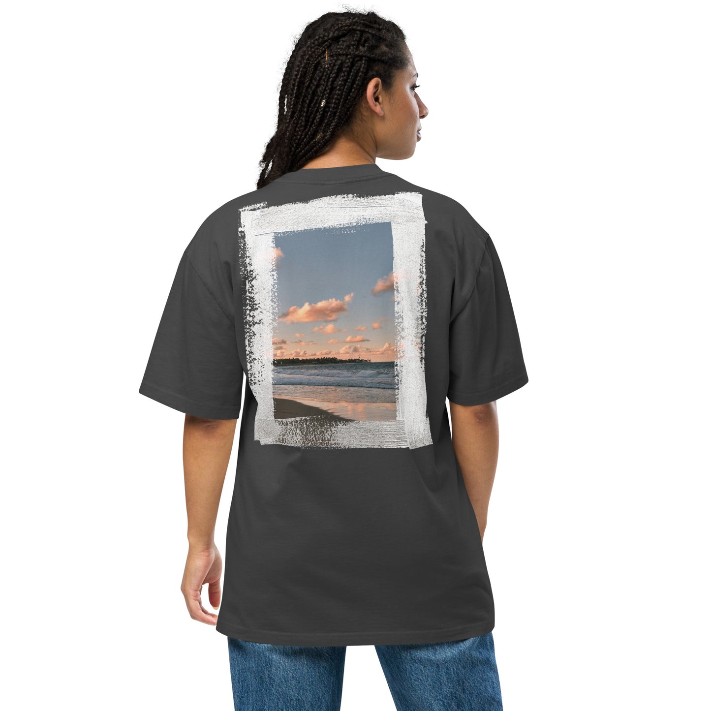 Ïndigo art IV Oversized faded t-shirt