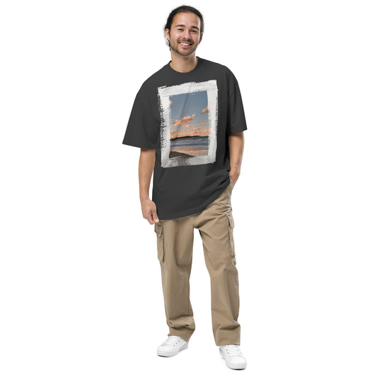 Ïndigo beach I Oversized faded t-shirt