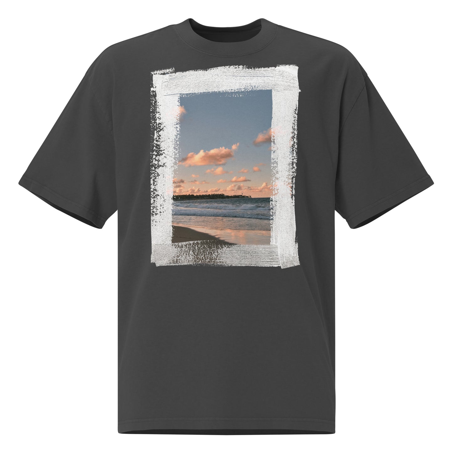 Ïndigo beach I Oversized faded t-shirt