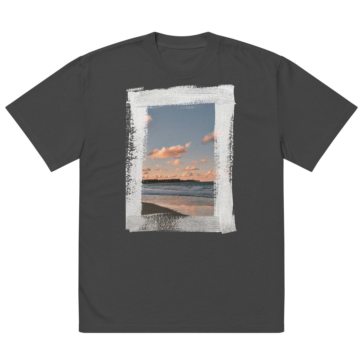 Ïndigo beach I Oversized faded t-shirt