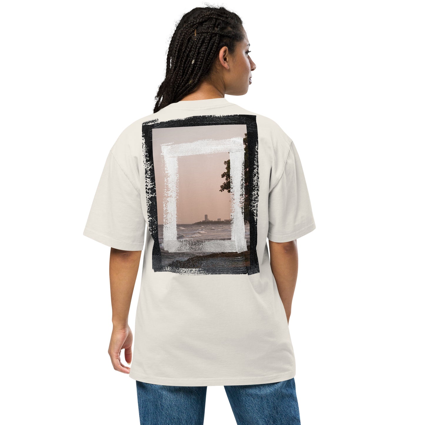 Ïndigo II Oversized faded t-shirt