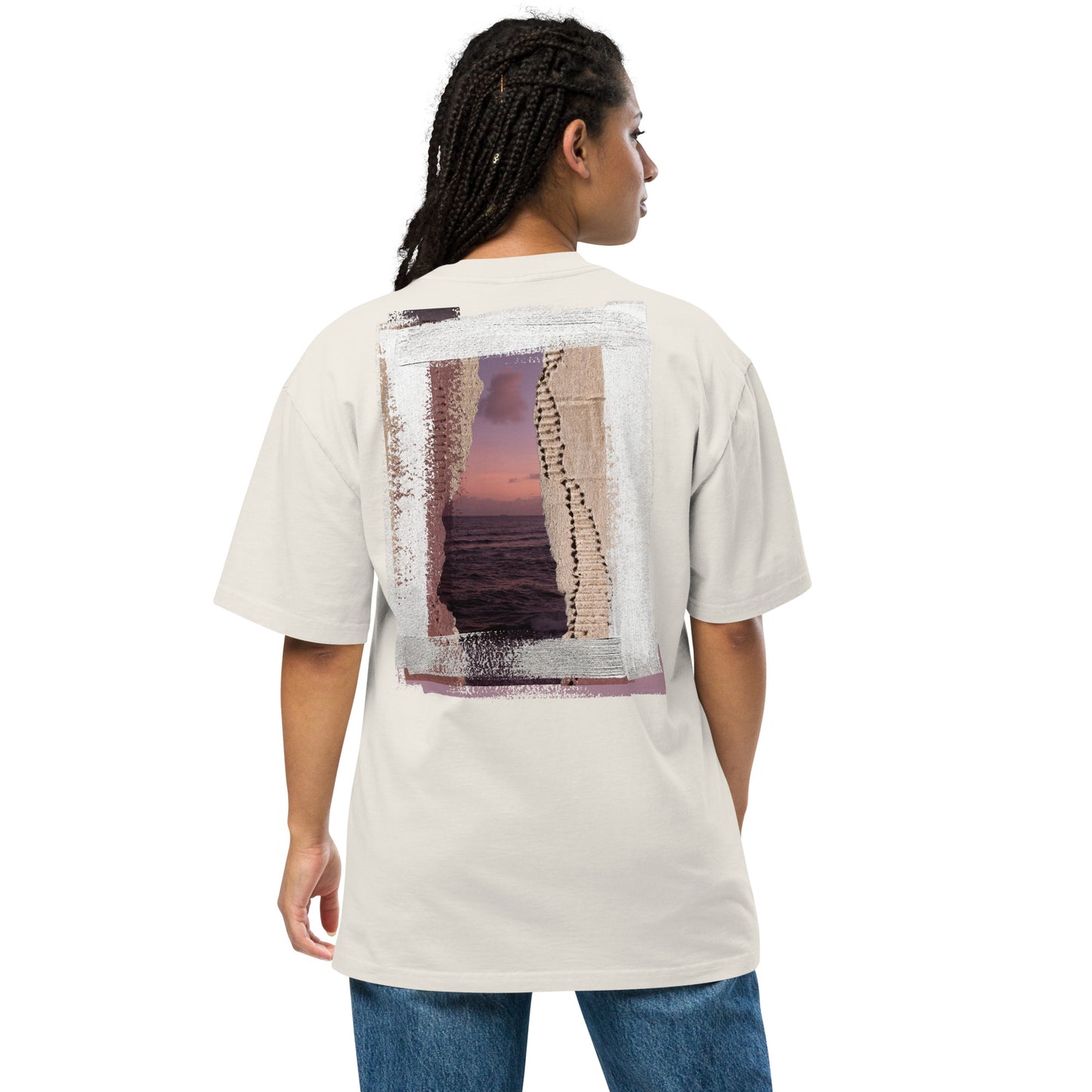 Ïndigo Sunset Oversized faded t-shirt