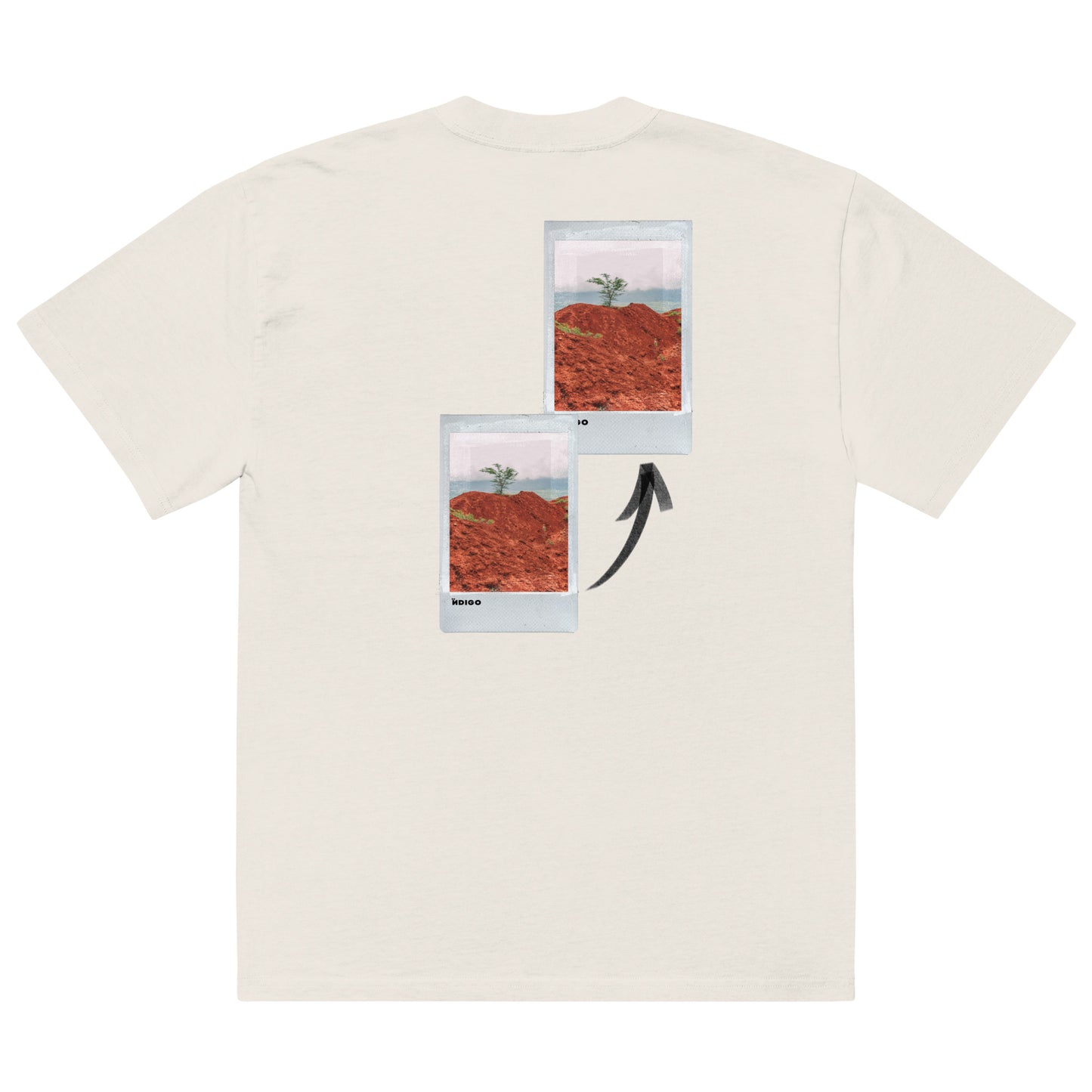 Ïndigo Polaroid Oversized faded t-shirt