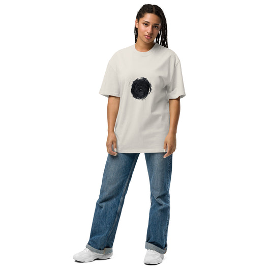 Ïndigo Black hole Oversized faded t-shirt