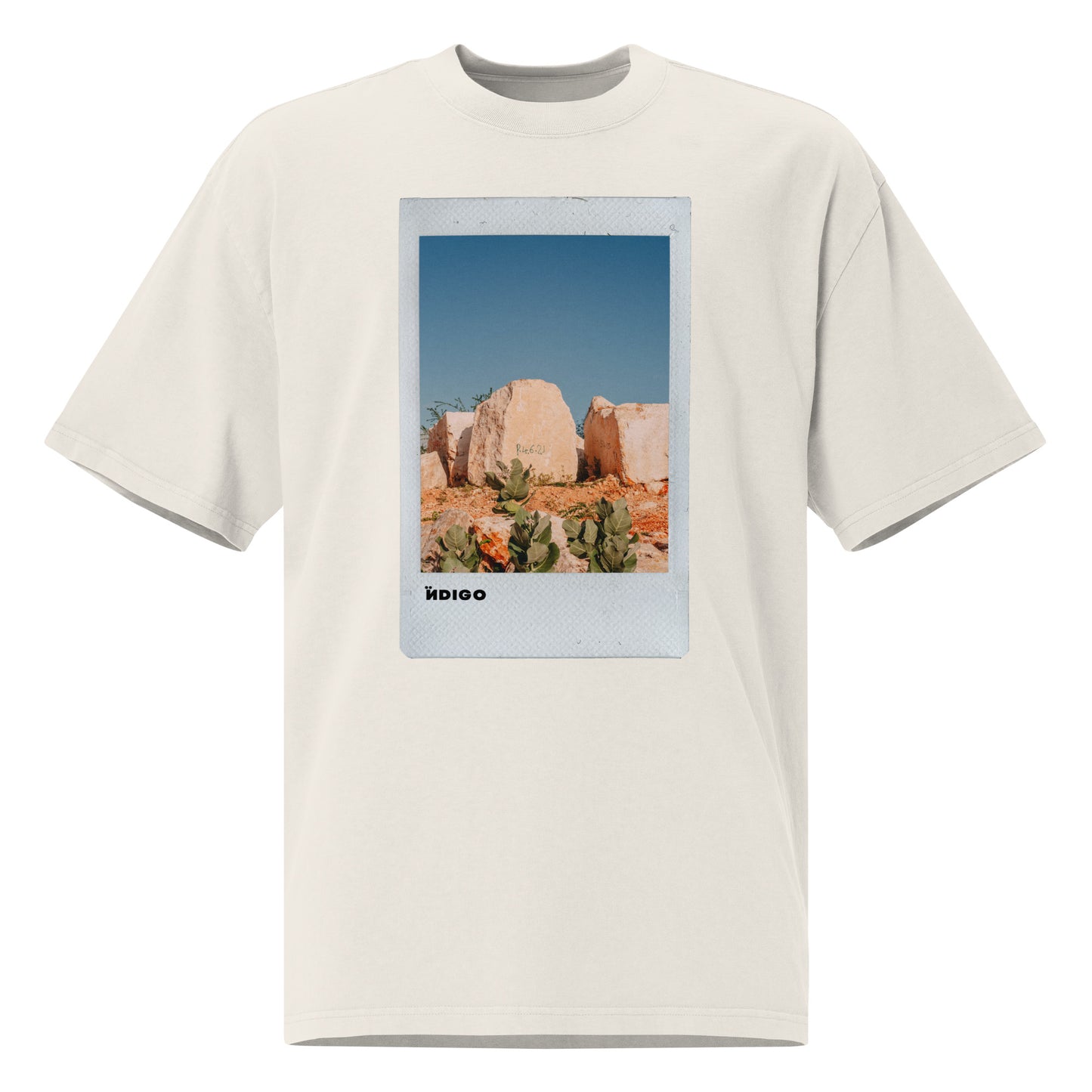 Ïndigo Polaroid Oversized faded t-shirt