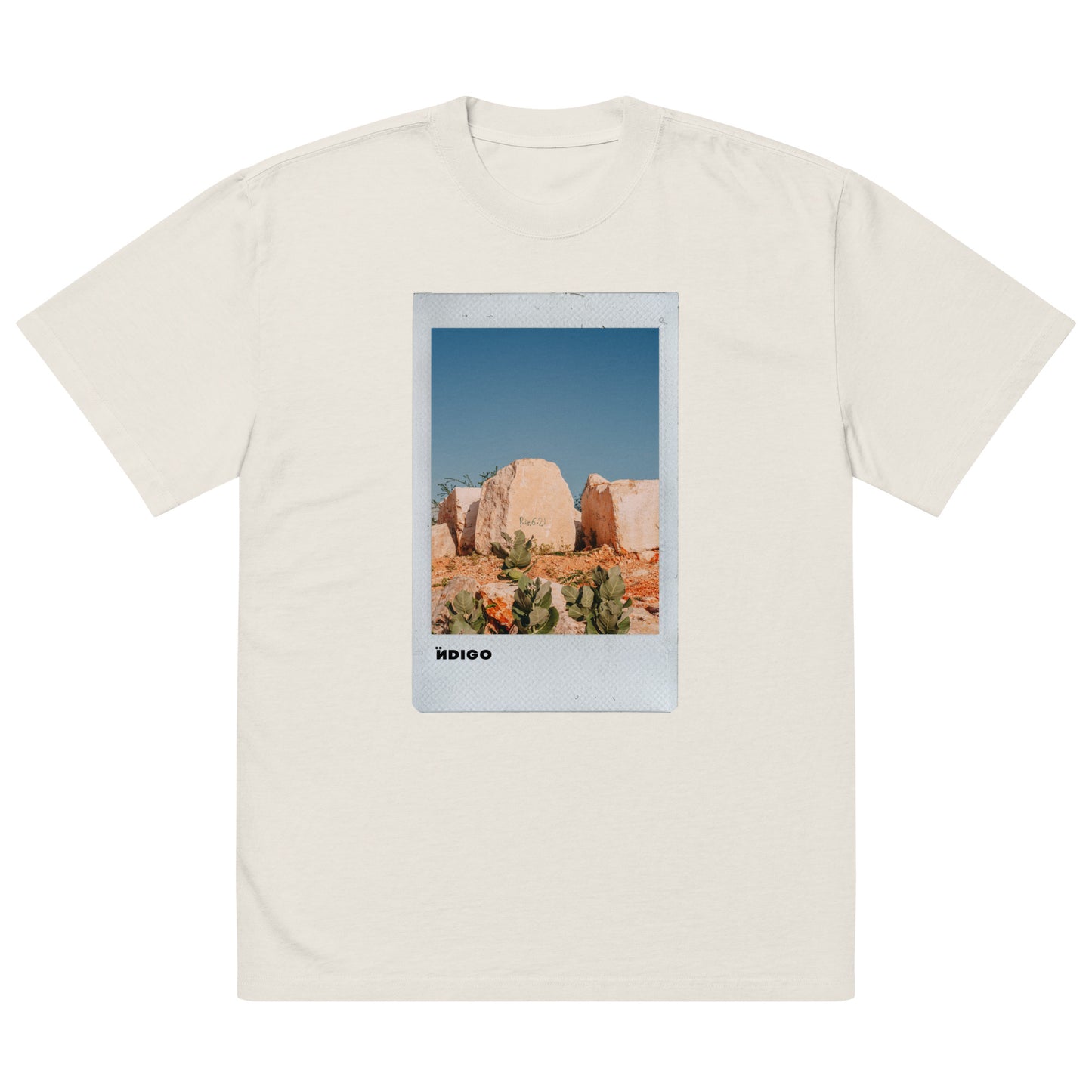 Ïndigo Polaroid Oversized faded t-shirt