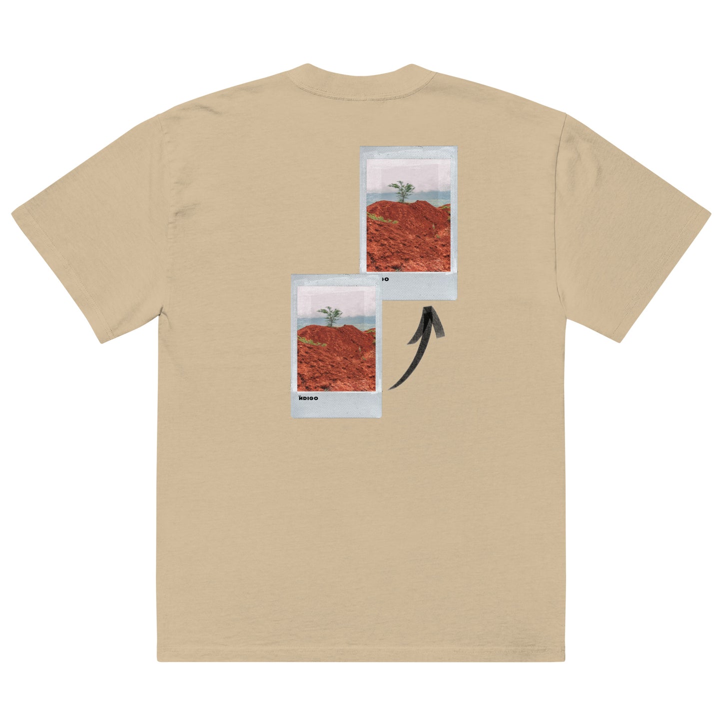 Ïndigo Polaroid Oversized faded t-shirt