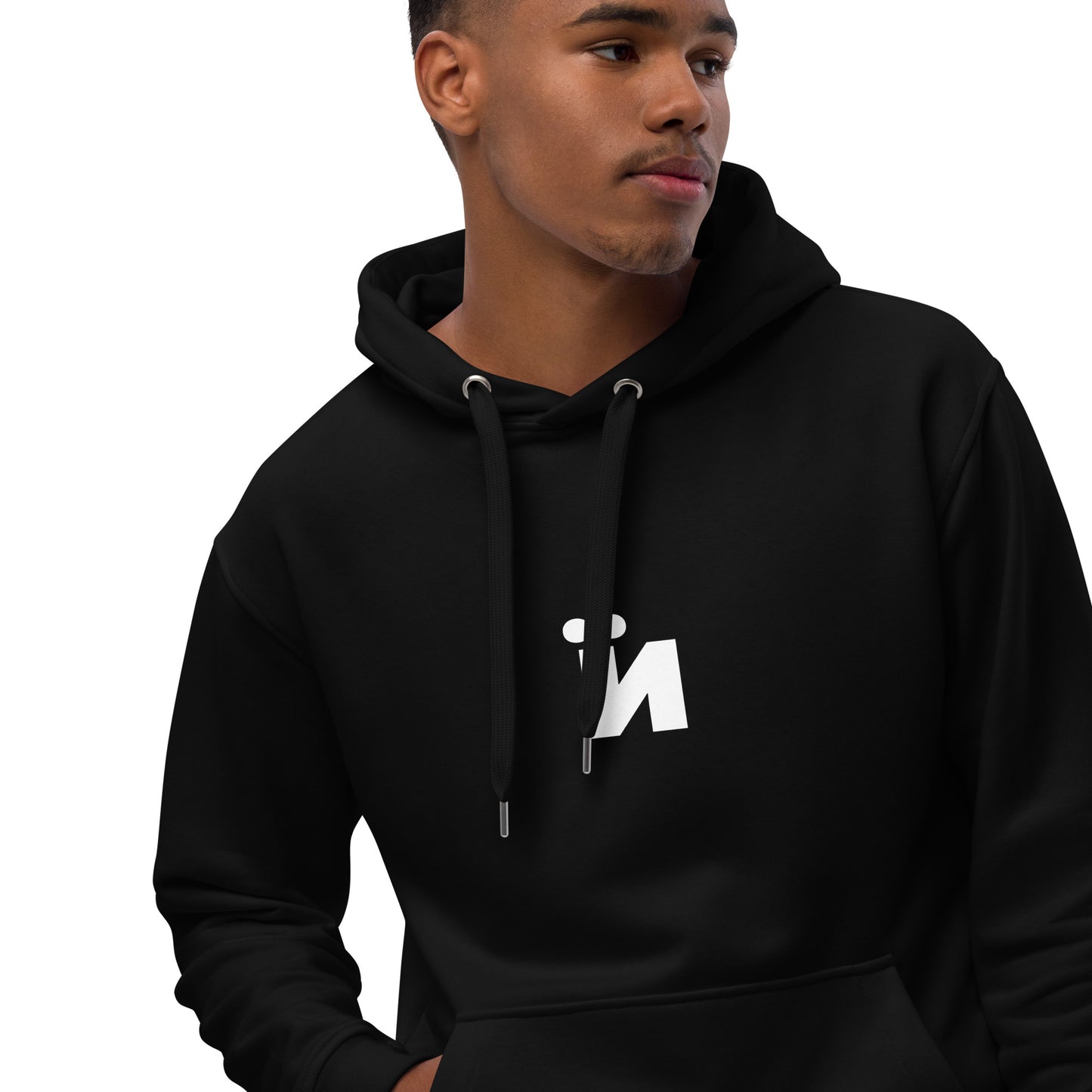 Ïndigo monogram eco hoodie