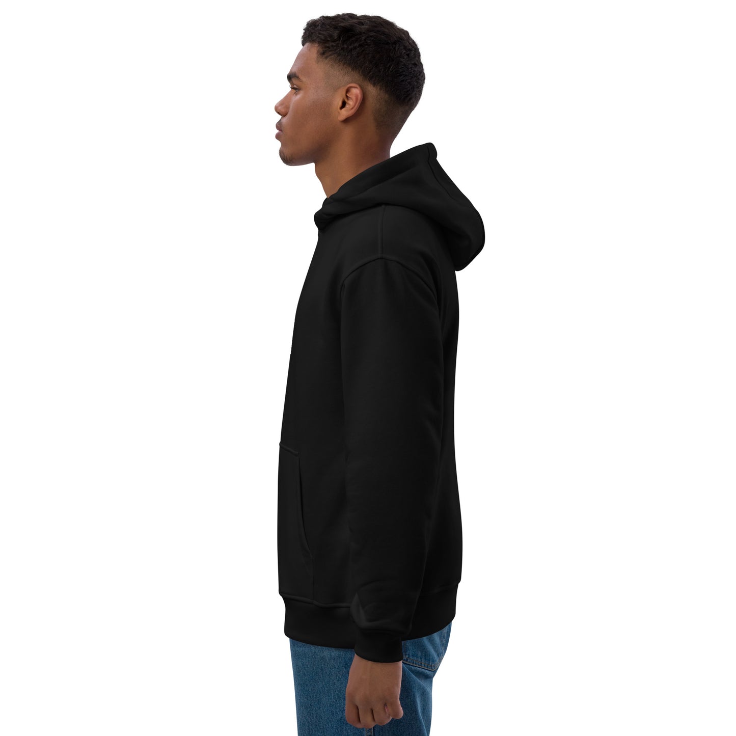 Ïndigo monogram eco hoodie