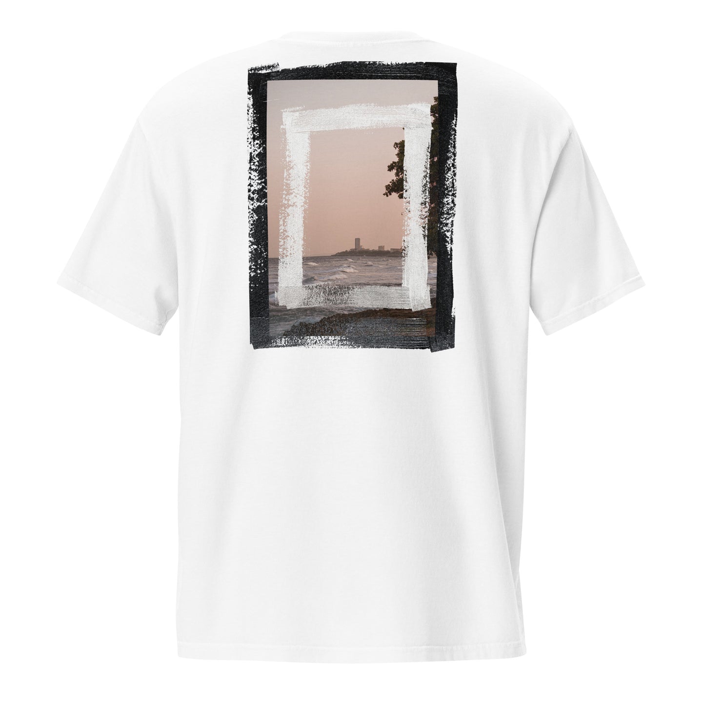 Ïndigo art III garment-dyed pocket t-shirt